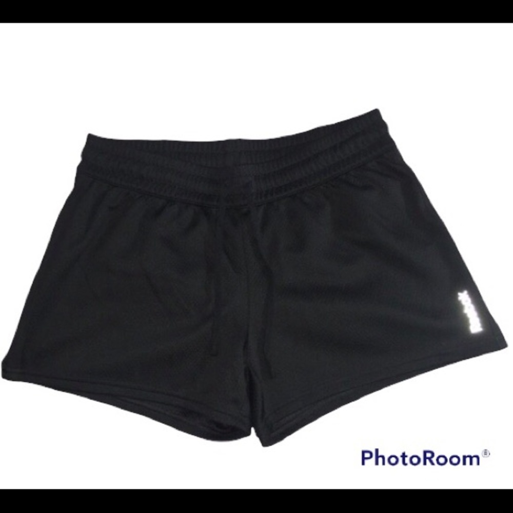 ❌SOLD Reebok Womens Shorts Black With Reflective Logo Front Elastic Waist XS
